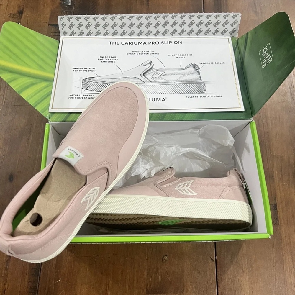 Cariuma Sneaker PRO Skate Rose Suede Canvas Preppy Brazil multiple sizes